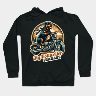 Biker Rottweiler Hoodie